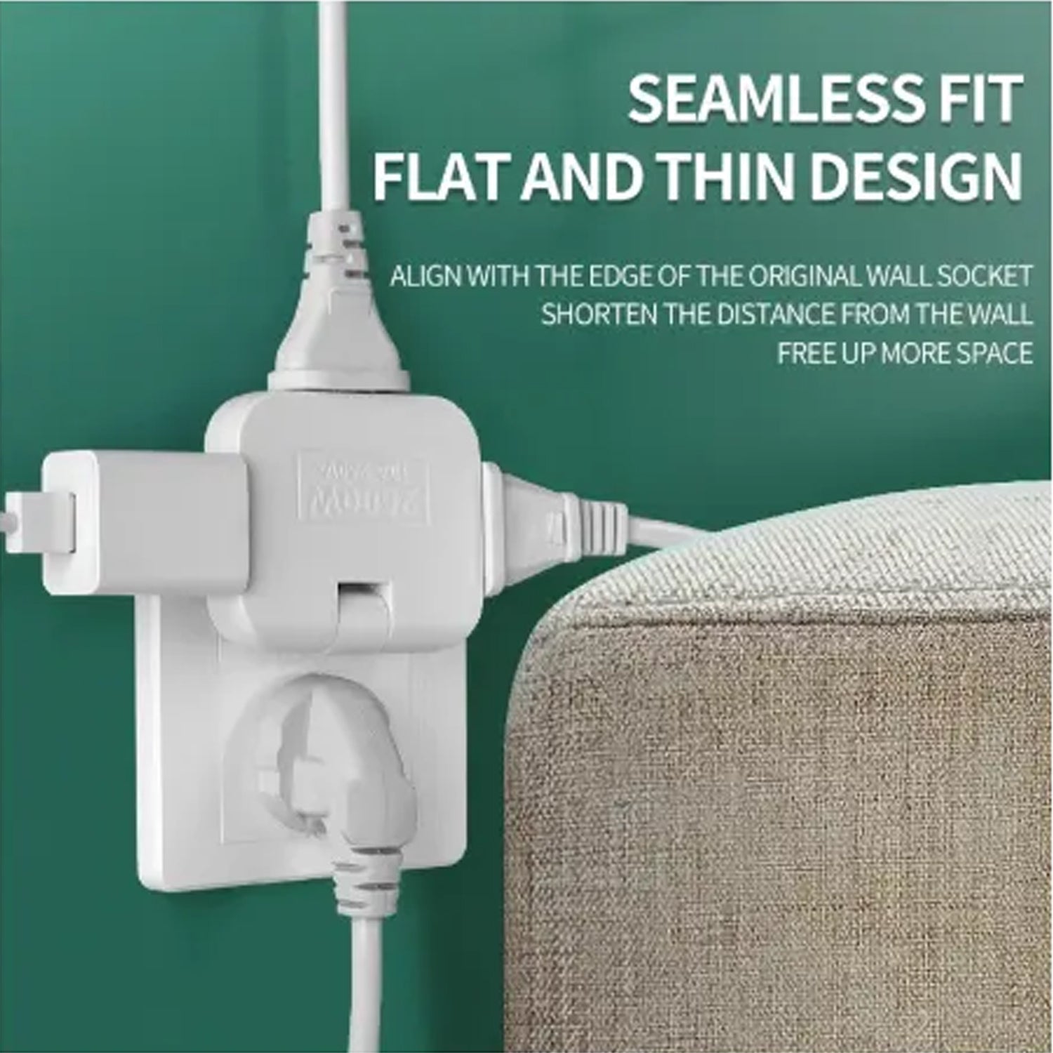 Wireless 3in1 Foldable Wall Plug Socket Wireless 3in1 Foldable Wall Plug Socket